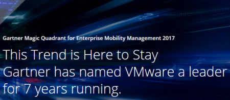 VMware nominato Leader nel Magic Quadrant per l’Enterprise Mobility Management 2017