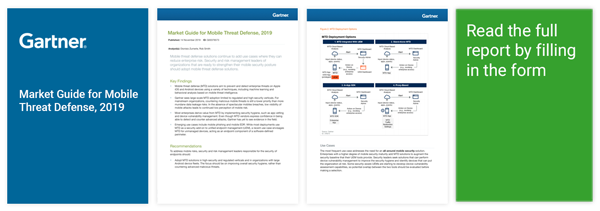 Gartner Market Guide del 2019 per le soluzioni Mobile Threat Defense